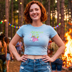 Sparkle Time Women's Crop Tee