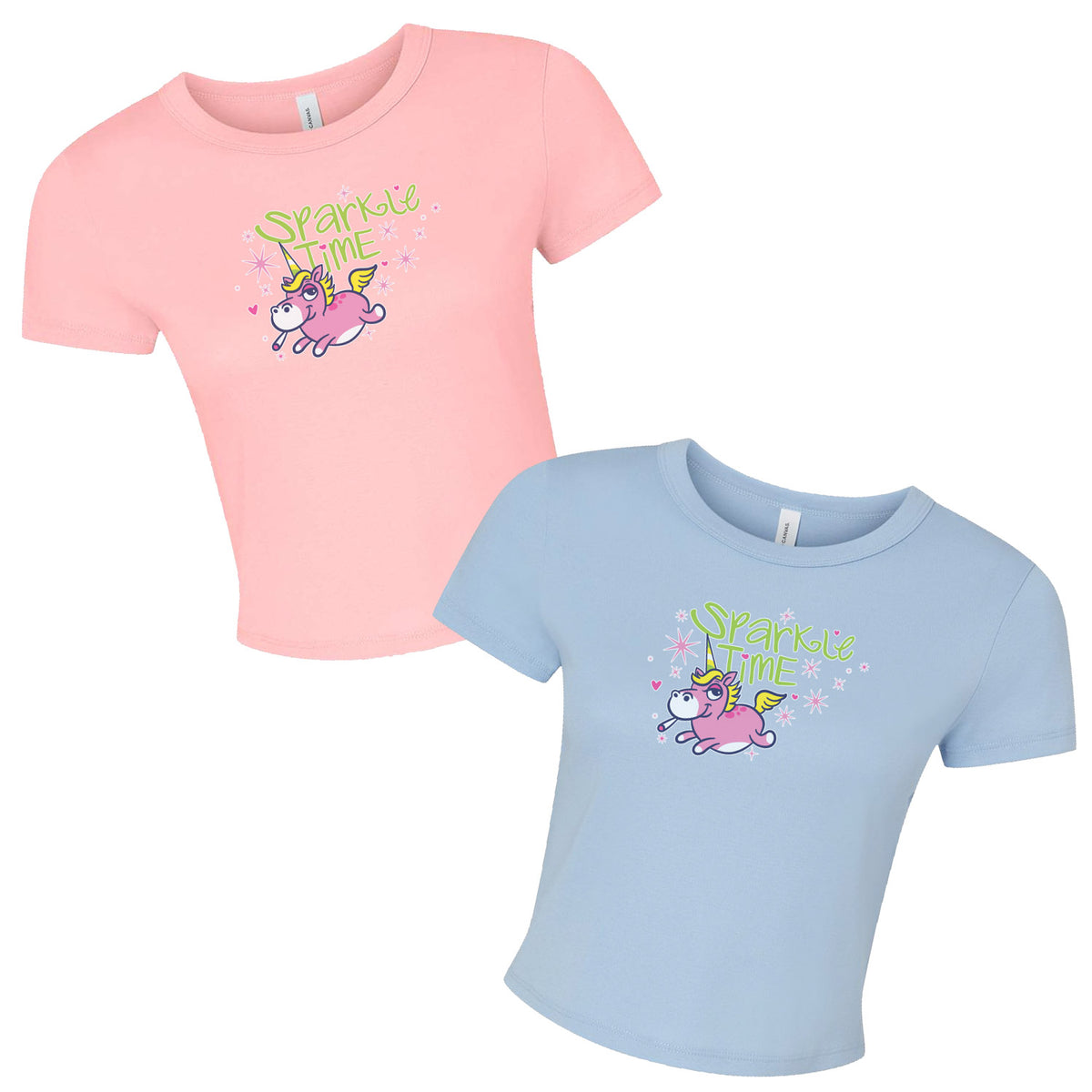Sparkle Time Women's Crop Tee