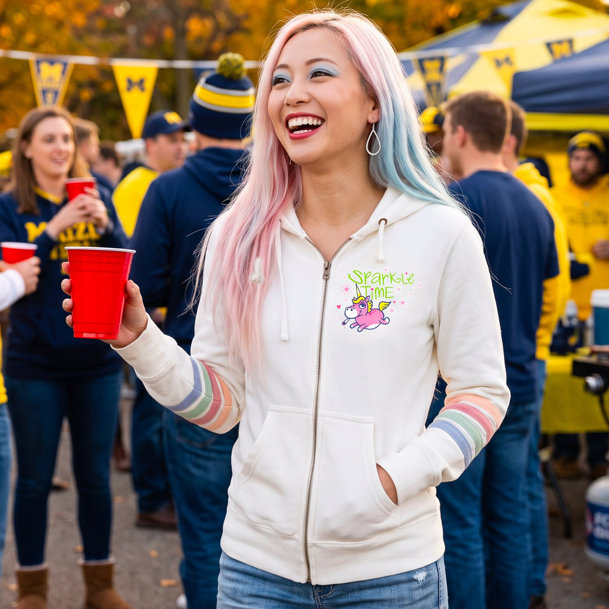 Sparkle Time Full Zip Hoodie